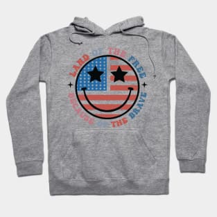 America Land Of The Free Because Of The Brave SVG, 4th of July, Patriotic, Independence Day (2 Sided) Hoodie